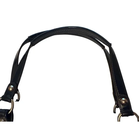 Coach Signature Graffiti Print Blue‎ Satchel Shoulder Bag Purse Handbag - Picture 7 of 10